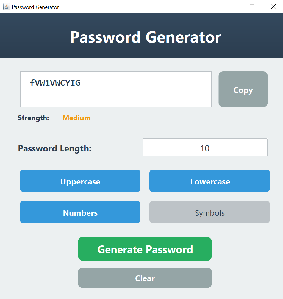 Password Settings